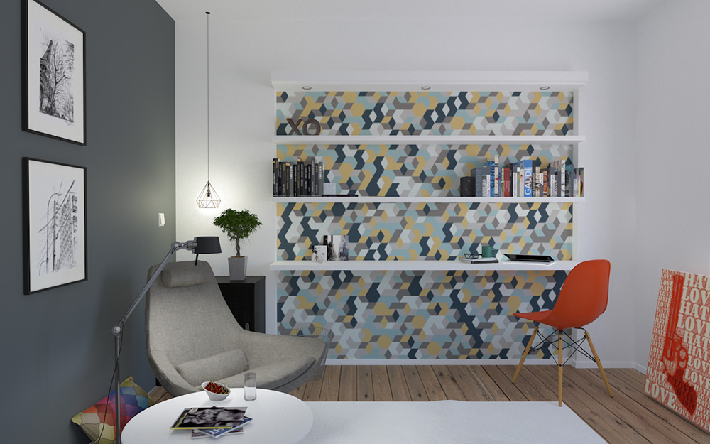 anamorphose réalisée par guillaume klein pour le parfum cube lacoste live