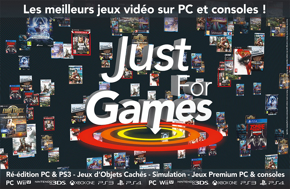 publicité Juste for games image de synthèse guillaume klein